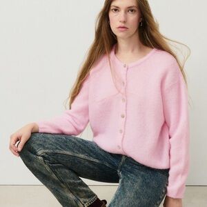 American vintage WOMEN'S vitow cardigan PINK